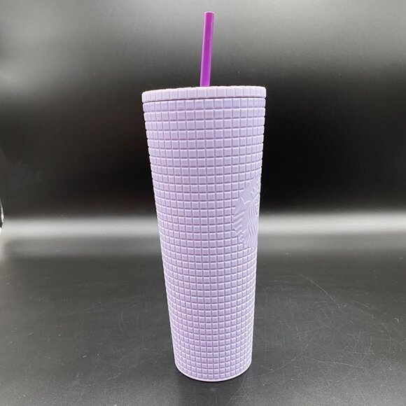 Starbucks Lilac Lavender Matte Grid 24oz Tumbler - Picture 5 of 8